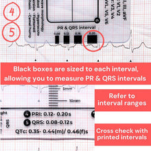 Load image into Gallery viewer, ECG 7 Step Ruler