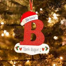 Load image into Gallery viewer, Personalized Christmas 24 Letter Ornaments