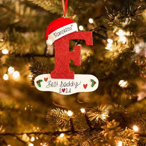 Personalized Christmas 24 Letter Ornaments