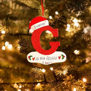 Personalized Christmas 24 Letter Ornaments