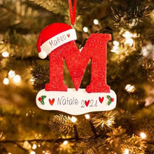 Load image into Gallery viewer, Personalized Christmas 24 Letter Ornaments