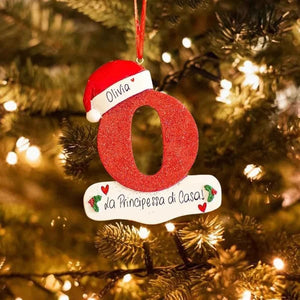 Personalized Christmas 24 Letter Ornaments