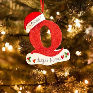 Personalized Christmas 24 Letter Ornaments