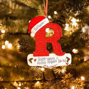 Personalized Christmas 24 Letter Ornaments