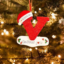 Load image into Gallery viewer, Personalized Christmas 24 Letter Ornaments