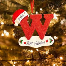 Load image into Gallery viewer, Personalized Christmas 24 Letter Ornaments