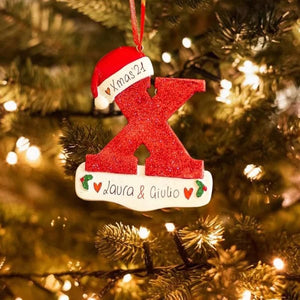 Personalized Christmas 24 Letter Ornaments