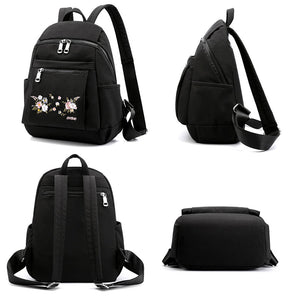 Schoolgirls' Embroidered Backpack