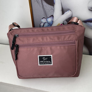 Fashion Solid Color Nylon Shoulder Bag