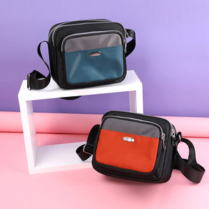 Contrast Nylon Pouch