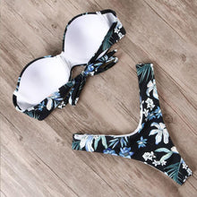 Load image into Gallery viewer, Leopard bikini set push up swimsuit female summer