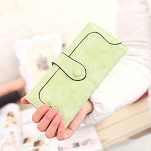 Load image into Gallery viewer, Nubuck Leather Long Wallet for Female