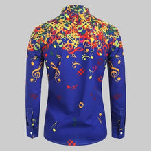 Load image into Gallery viewer, Colorful Music Notes Men&#39;s Shirt