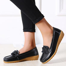 Load image into Gallery viewer, Women Solid Color Bowknot Casual Loafers