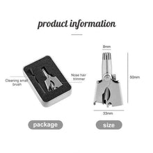 Load image into Gallery viewer, Safe Touch Stainless Steel Nose Hair Trimmer