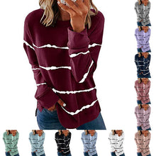 Load image into Gallery viewer, Women Casual Stripe Pullover