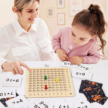 Load image into Gallery viewer, Wooden Montessori Multiplication Board Game