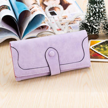 Load image into Gallery viewer, Nubuck Leather Long Wallet for Female