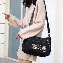 Load image into Gallery viewer, Embroidered Floral Shoulder Bag