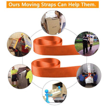 Load image into Gallery viewer, Adjustable Furniture Teamstrap Moving and Lifting Straps -2pcs