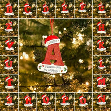 Load image into Gallery viewer, Personalized Christmas 24 Letter Ornaments