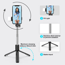 Load image into Gallery viewer, 6 In 1 Wireless Bluetooth Selfie Stick