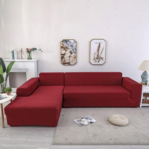 Elastic Original Couch cover-wine red