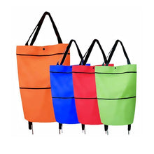 Load image into Gallery viewer, Shopping bag folding green bag