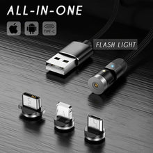 Load image into Gallery viewer, 3-IN-1 DESIGN 360° Magnetic Cable