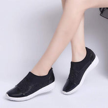 Load image into Gallery viewer, Women Woven Mesh Flat Shoes