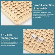 Load image into Gallery viewer, Wooden Montessori Multiplication Board Game