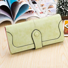 Load image into Gallery viewer, Nubuck Leather Long Wallet for Female