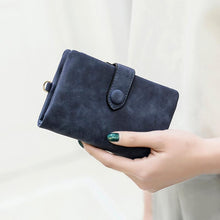 Load image into Gallery viewer, Small Leather Trifold Wallets For Women