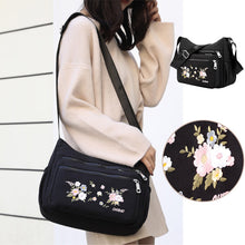 Load image into Gallery viewer, Embroidered Floral Shoulder Bag