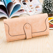 Load image into Gallery viewer, Nubuck Leather Long Wallet for Female