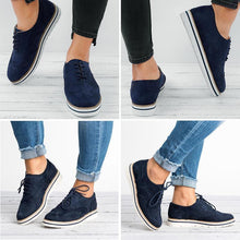 Load image into Gallery viewer, Women&#39;s flat suede casual shoes round toe