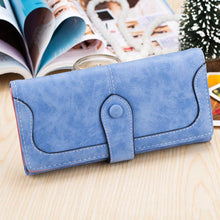 Load image into Gallery viewer, Nubuck Leather Long Wallet for Female