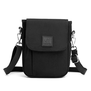 Solid Nylon Shoulder Bag