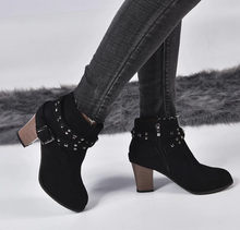 Load image into Gallery viewer, Women Round Toe Ankle Boots