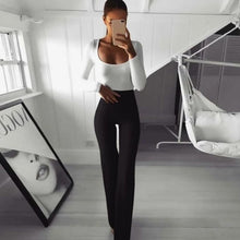 Load image into Gallery viewer, Women High Waist Long Pants OL Ladies