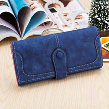 Load image into Gallery viewer, Nubuck Leather Long Wallet for Female