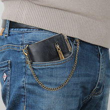 Load image into Gallery viewer, Men‘s RFID Wallet with Chain, Retro Bifold Card Holder Purse