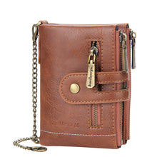 Load image into Gallery viewer, Men‘s RFID Wallet with Chain, Retro Bifold Card Holder Purse