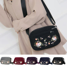 Load image into Gallery viewer, Embroidered Flower Crossbody Bag