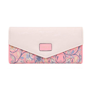 Floral Rhombus Ladies Long Wallet