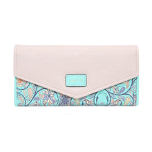 Load image into Gallery viewer, Floral Rhombus Ladies Long Wallet