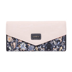 Floral Rhombus Ladies Long Wallet