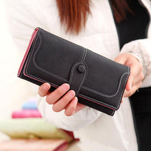 Load image into Gallery viewer, Nubuck Leather Long Wallet for Female