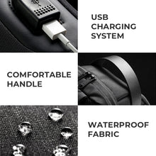 Load image into Gallery viewer, Anti Theft Waterproof Crossbody Bag, Sling Bag with USB Charging Port