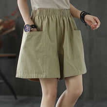 Load image into Gallery viewer, Simple Linen Cotton Shorts